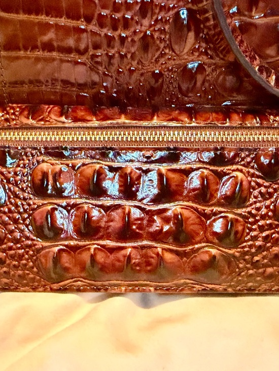 Brahmin Finley Satchel Melbourne Pecan & Ady Wallet - Picture 6 of 16